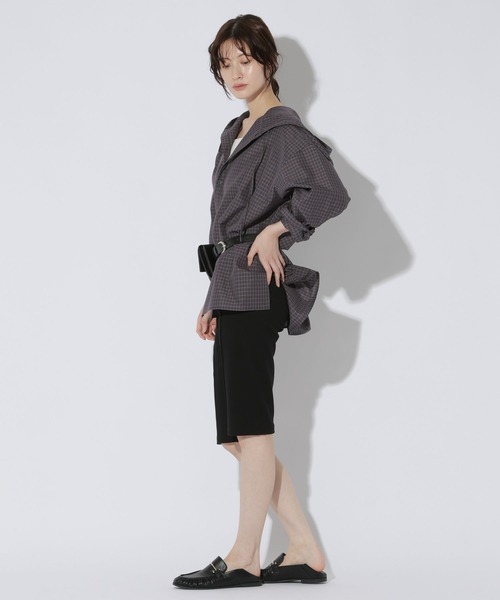 LAKOLE（ラコレ）の「テレコバイカーパンツ / 1056020（その他パンツ・レディース・ブラック・MEDIUM/LARGE）」の3枚目の写真