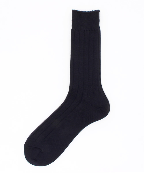 ADAM ET ROPE'（アダムエロペ）の「ベーシックリブソックス（ソックス/靴下・メンズ・ホワイト/グリーン/サンドベージュ/ネイビー・FREE）」の4枚目の写真