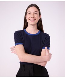 2×2リブ編み半袖Tシャツ