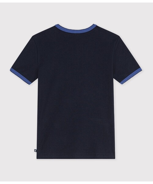 PETIT BATEAU(プチバトー)の「2×2リブ編み半袖Tシャツ(Tシャツ/カットソー・レディース・グリーン/ネイビー・X-SMALL/SMALL/MEDIUM/LARGE/XX-SMALL)」の11枚目の写真