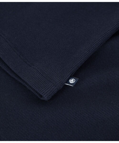 PETIT BATEAU(プチバトー)の「2×2リブ編み半袖Tシャツ(Tシャツ/カットソー・レディース・グリーン/ネイビー・X-SMALL/SMALL/MEDIUM/LARGE/XX-SMALL)」の12枚目の写真