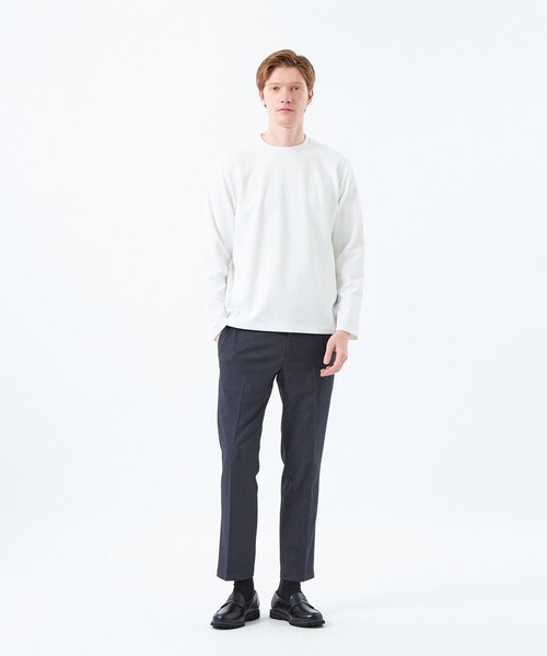 MACKINTOSH PHILOSOPHY(マッキントッシュ フィロソフィー)の「クルーネックロンT サーフニット(Tシャツ/カットソー・メンズ・ダークネイビー/ホワイト/ブラック・40/38)」の5枚目の写真