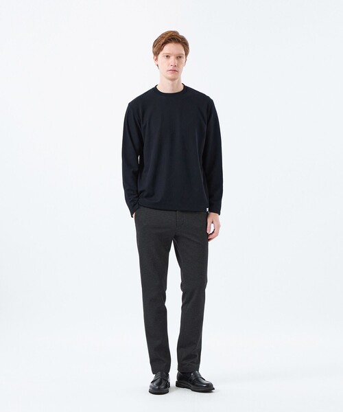 MACKINTOSH PHILOSOPHY(マッキントッシュ フィロソフィー)の「クルーネックロンT サーフニット(Tシャツ/カットソー・メンズ・ダークネイビー/ホワイト/ブラック・40/38)」の14枚目の写真