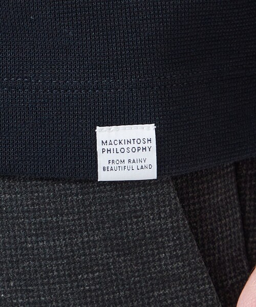 MACKINTOSH PHILOSOPHY(マッキントッシュ フィロソフィー)の「クルーネックロンT サーフニット(Tシャツ/カットソー・メンズ・ダークネイビー/ホワイト/ブラック・40/38)」の12枚目の写真