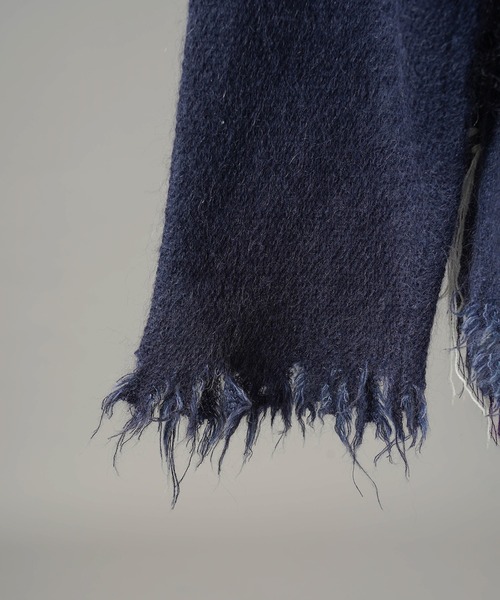 MAISON SPECIAL(メゾンスペシャル)の「《UNISEX》デストロイダメージアーガイルプライムオーバーモヘヤシャギーニットカーディガン/Distressed Damaged Argyle Prime-Over Mohair Shaggy Knit Cardigan【MAISON SPECIAL/メゾンスペシャル】(カーディガン/ボレロ・メンズ・パープル/ブラック・2/1/0)」の17枚目の写真