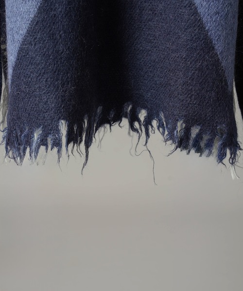 MAISON SPECIAL(メゾンスペシャル)の「《UNISEX》デストロイダメージアーガイルプライムオーバーモヘヤシャギーニットカーディガン/Distressed Damaged Argyle Prime-Over Mohair Shaggy Knit Cardigan【MAISON SPECIAL/メゾンスペシャル】(カーディガン/ボレロ・メンズ・パープル/ブラック・2/1/0)」の19枚目の写真