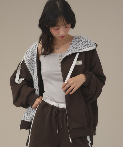 OY/オーワイ』 ODOLLY HOODIE ZIP UP/オードリー フーディー ジップ