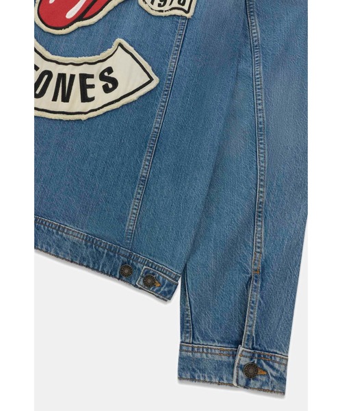 ヒョンジン 着用】 GUESS JEANS X Rolling Stones Trucker Jacket