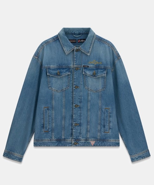 ヒョンジン 着用】 GUESS JEANS X Rolling Stones Trucker Jacket