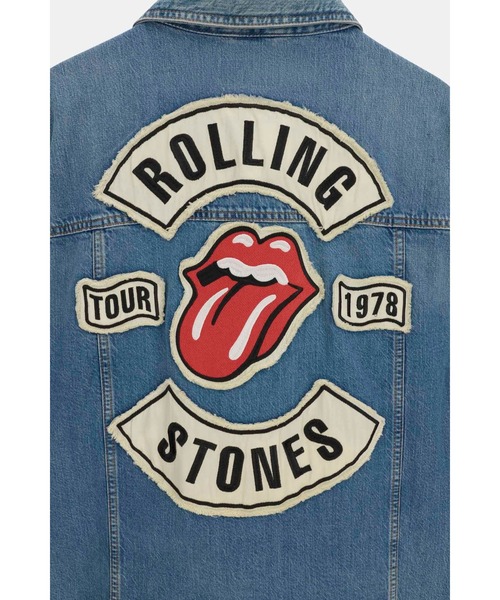 ヒョンジン 着用】 GUESS JEANS X Rolling Stones Trucker Jacket