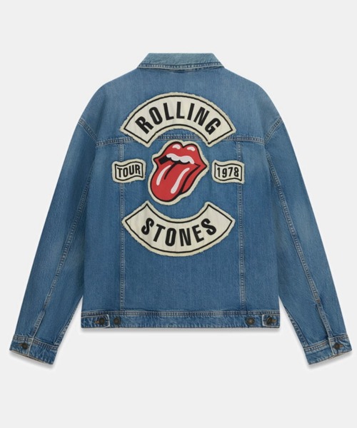 ヒョンジン 着用】 GUESS JEANS X Rolling Stones Trucker Jacket