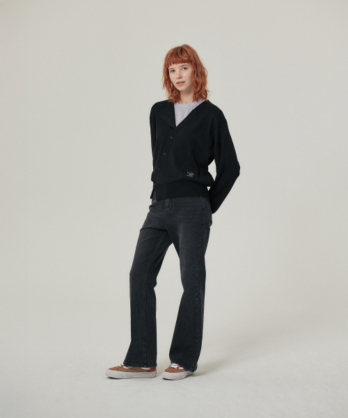 FLATWAVE IN SEOUL(フラットウェーブインソウル)の「RYVA ブーツカットデニム ブラック(デニムパンツ・レディース・その他・SMALL/MEDIUM)」の4枚目の写真