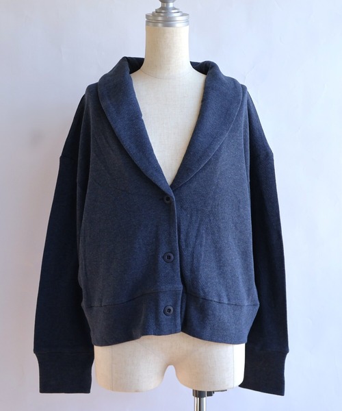etre relie(エトレリー)の「接結ショートJK(テーラードジャケット・レディース・チャコールグレー/ライトグレー/ブラック/ダークベージュ/グレー/ダークネイビー・M)」の6枚目の写真