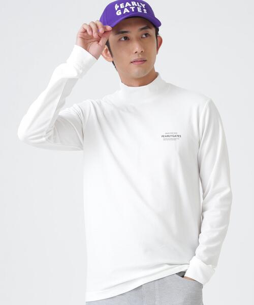 PEARLY GATES（パーリーゲイツ）の「37.5×FTYメッシュ長袖ハイネックカットソー ＜PG BODY＞ (MENS)（Tシャツ/カットソー・メンズ・ネイビー/グリーン/ホワイト・X-LARGE/MEDIUM/LARGE）」の2枚目の写真