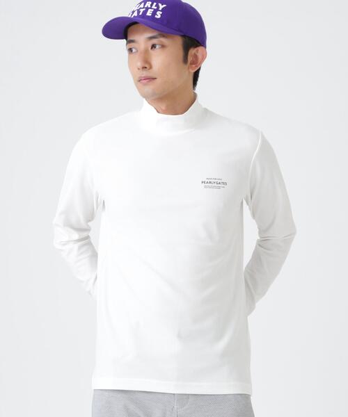 PEARLY GATES（パーリーゲイツ）の「37.5×FTYメッシュ長袖ハイネックカットソー ＜PG BODY＞ (MENS)（Tシャツ/カットソー・メンズ・ネイビー/グリーン/ホワイト・X-LARGE/MEDIUM/LARGE）」の4枚目の写真