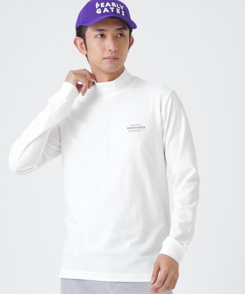 PEARLY GATES（パーリーゲイツ）の「37.5×FTYメッシュ長袖ハイネックカットソー ＜PG BODY＞ (MENS)（Tシャツ/カットソー・メンズ・ネイビー/グリーン/ホワイト・X-LARGE/MEDIUM/LARGE）」の5枚目の写真