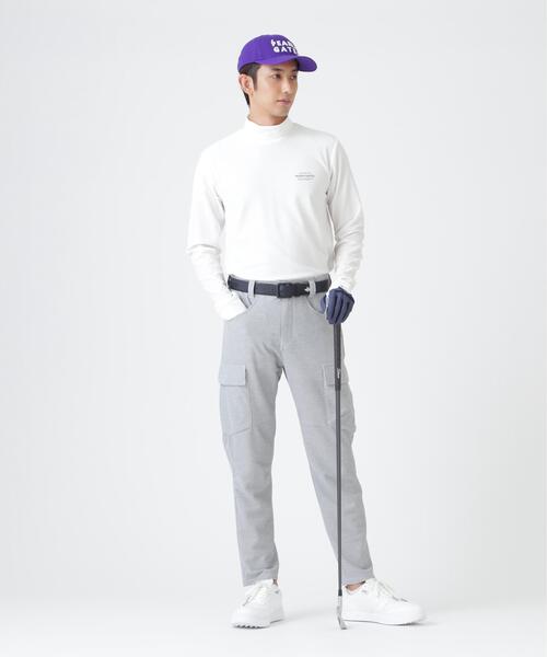 PEARLY GATES（パーリーゲイツ）の「37.5×FTYメッシュ長袖ハイネックカットソー ＜PG BODY＞ (MENS)（Tシャツ/カットソー・メンズ・ネイビー/グリーン/ホワイト・X-LARGE/MEDIUM/LARGE）」の6枚目の写真