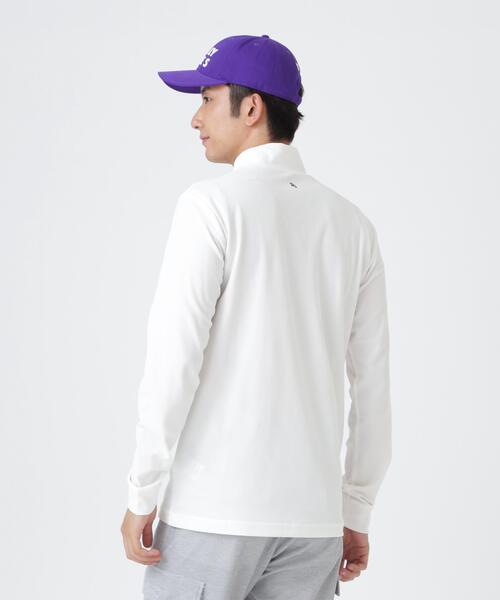 PEARLY GATES（パーリーゲイツ）の「37.5×FTYメッシュ長袖ハイネックカットソー ＜PG BODY＞ (MENS)（Tシャツ/カットソー・メンズ・ネイビー/グリーン/ホワイト・X-LARGE/MEDIUM/LARGE）」の9枚目の写真