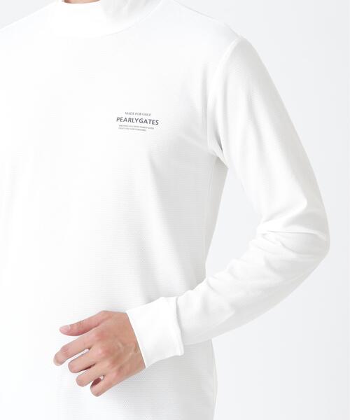 PEARLY GATES（パーリーゲイツ）の「37.5×FTYメッシュ長袖ハイネックカットソー ＜PG BODY＞ (MENS)（Tシャツ/カットソー・メンズ・ネイビー/グリーン/ホワイト・X-LARGE/MEDIUM/LARGE）」の11枚目の写真