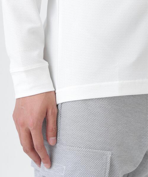 PEARLY GATES（パーリーゲイツ）の「37.5×FTYメッシュ長袖ハイネックカットソー ＜PG BODY＞ (MENS)（Tシャツ/カットソー・メンズ・ネイビー/グリーン/ホワイト・X-LARGE/MEDIUM/LARGE）」の12枚目の写真