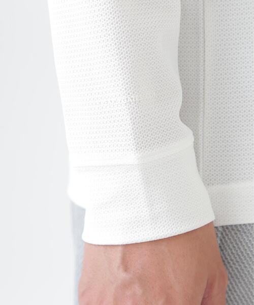 PEARLY GATES（パーリーゲイツ）の「37.5×FTYメッシュ長袖ハイネックカットソー ＜PG BODY＞ (MENS)（Tシャツ/カットソー・メンズ・ネイビー/グリーン/ホワイト・X-LARGE/MEDIUM/LARGE）」の13枚目の写真