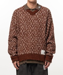 Maison MIHARA YASUHIRO | 【MIHARAYASUHIRO/ミハラヤスヒロ】LAYERED KNIT PULLOVER(ニット/セーター)