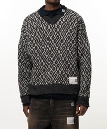 【MIHARAYASUHIRO/ミハラヤスヒロ】LAYERED KNIT PULLOVER