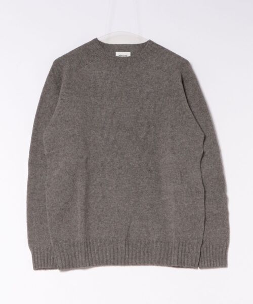 Morris & Sons（モリスアンドサンズ）の「MORRIS & SONS | ジーロンラム クルーネックニット（ニット/セーター・メンズ・イエロー/レッド/ブラウン系その他/ピンク系その他/オートミール/グリーン/ブラック/ブルー系その他/パープル系その他・2/3/1）」の3枚目の写真