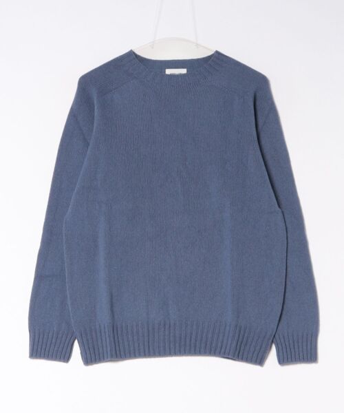 Morris & Sons（モリスアンドサンズ）の「MORRIS & SONS | ジーロンラム クルーネックニット（ニット/セーター・メンズ・イエロー/レッド/ブラウン系その他/ピンク系その他/オートミール/グリーン/ブラック/ブルー系その他/パープル系その他・2/3/1）」の6枚目の写真