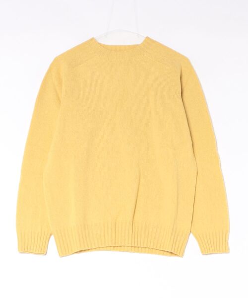Morris & Sons（モリスアンドサンズ）の「MORRIS & SONS | ジーロンラム クルーネックニット（ニット/セーター・メンズ・イエロー/レッド/ブラウン系その他/ピンク系その他/オートミール/グリーン/ブラック/ブルー系その他/パープル系その他・2/3/1）」の8枚目の写真