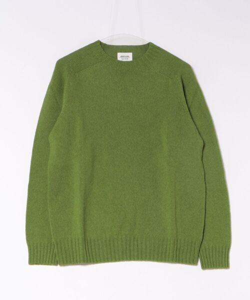 Morris & Sons（モリスアンドサンズ）の「MORRIS & SONS | ジーロンラム クルーネックニット（ニット/セーター・メンズ・イエロー/レッド/ブラウン系その他/ピンク系その他/オートミール/グリーン/ブラック/ブルー系その他/パープル系その他・2/3/1）」の5枚目の写真