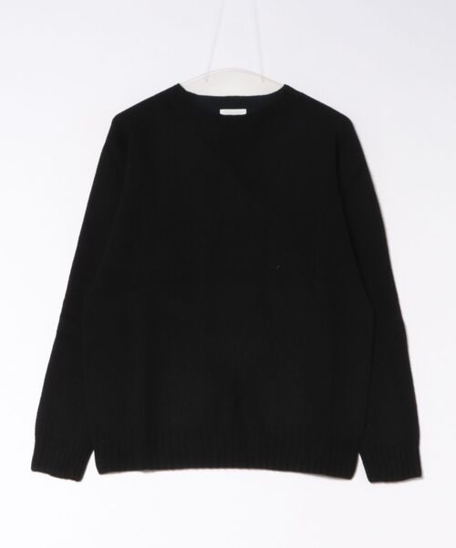Morris & Sons（モリスアンドサンズ）の「MORRIS & SONS | ジーロンラム クルーネックニット（ニット/セーター・メンズ・イエロー/レッド/ブラウン系その他/ピンク系その他/オートミール/グリーン/ブラック/ブルー系その他/パープル系その他・2/3/1）」の2枚目の写真
