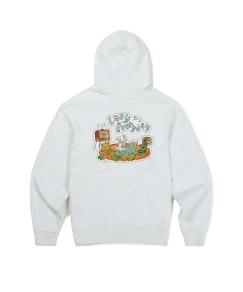 MMLG(エムエムエルジー)の「MELGE LAZY HOODIE (ASH GREY)(パーカー・レディース・その他・LARGE/MEDIUM/SMALL/X-LARGE)」の3枚目の写真