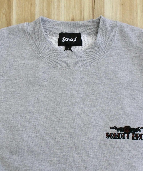 Schott(ショット)の「CREW SWEAT SHAKE HAND HORSE(スウェット・メンズ・ブラウン/グレー/ブラック・XL/XXL/M/L)」の15枚目の写真