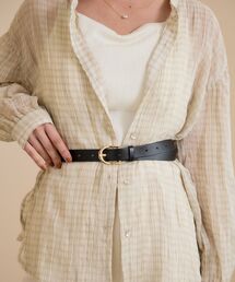 HARUNOBUMURATAハルノブムラタ 新作ベルト 未使用 期間限定》【HARUNOBUMURATA/ハルノブムラタ】CUPOLABELT/レザー