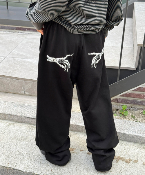 SCALLYWAG（スカリーワグ）の「ET BONE FINGER スウェットパンツ[ブラック]（スウェットパンツ・レディース・その他・MEDIUM/LARGE）」の6枚目の写真