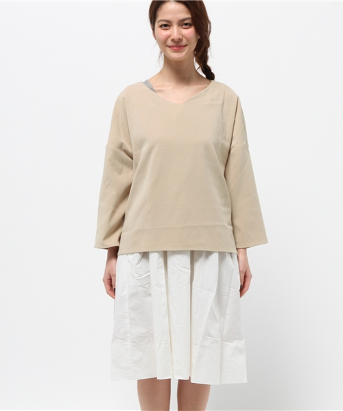 mystic（ミスティック）の「【mystic】セットアップワンピース（ワンピース・レディース・キャメル/グレー/ベージュ・ﾌﾘ-）」の4枚目の写真