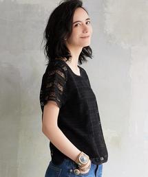 green label relaxing | CB キカガクLACE S/SL カットソー(Tシャツ/カットソー)