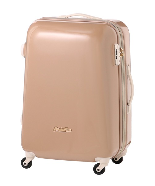 Jewelna Rose(ジュエルナローズ)の「キャンディポケットスーツケース 46~55L SA39872(スーツケース/キャリーバッグ・レディース・サックスブルー/ホワイト/ライトグレー/ダークグレー/イエロー/ライトブルー/ネイビー/スカイブルー/オレンジ/ライトピンク/アイボリー/ライトブラウン・FREE/MEDIUM)」の1枚目の写真