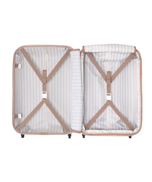 Jewelna Rose(ジュエルナローズ)の「キャンディポケットスーツケース 46~55L SA39872(スーツケース/キャリーバッグ・レディース・サックスブルー/ホワイト/ライトグレー/ダークグレー/イエロー/ライトブルー/ネイビー/スカイブルー/オレンジ/ライトピンク/アイボリー/ライトブラウン・FREE/MEDIUM)」の22枚目の写真