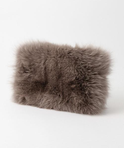 ODETTE E ODILE（オデットエオディール）の「O ファークラッチ（クラッチバッグ・レディース・グレー/ライトピンク/ネイビー・FREE）」の4枚目の写真