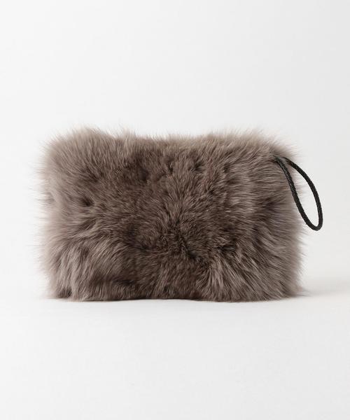 ODETTE E ODILE（オデットエオディール）の「O ファークラッチ（クラッチバッグ・レディース・グレー/ライトピンク/ネイビー・FREE）」の5枚目の写真