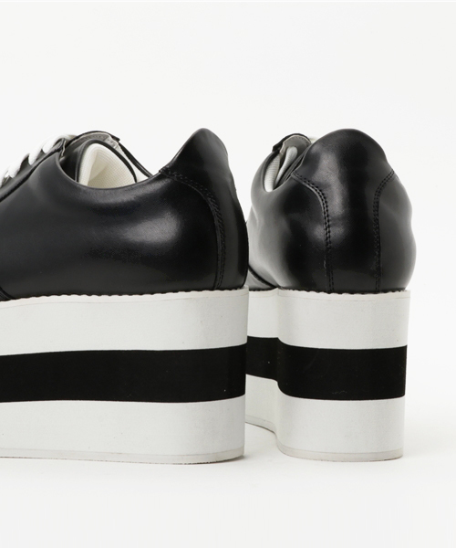 PUNYUS（プニュズ）の「ライン厚底スニーカー（スニーカー・レディース・ホワイト/ピンク/ブラック・2/1/3/4）」の10枚目の写真
