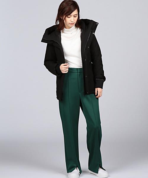 EN ROUTE（アンルート）の「ENR スタンドフードダウンジャケット（ダウンジャケット/コート・レディース・ブラック・2/1）」の14枚目の写真