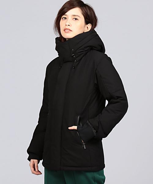 EN ROUTE（アンルート）の「ENR スタンドフードダウンジャケット（ダウンジャケット/コート・レディース・ブラック・2/1）」の3枚目の写真