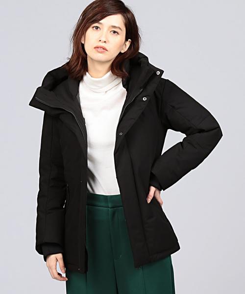 EN ROUTE（アンルート）の「ENR スタンドフードダウンジャケット（ダウンジャケット/コート・レディース・ブラック・2/1）」の4枚目の写真