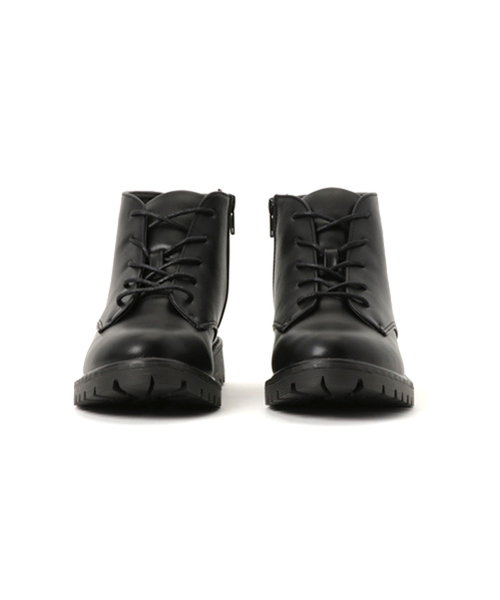 Re:EDIT（リエディ）の「[リエディ]レースアップトレッキング風ショートブーツ[リエディオリジナル]シューズ/ブーツ/ショートブーツ（ブーツ・レディース・ダークブラック/ブラック系その他/ブラウン/グリーン/ネイビー/ブラック/ワイン・SMALL/LARGE/MEDIUM/X-LARGE）」の11枚目の写真