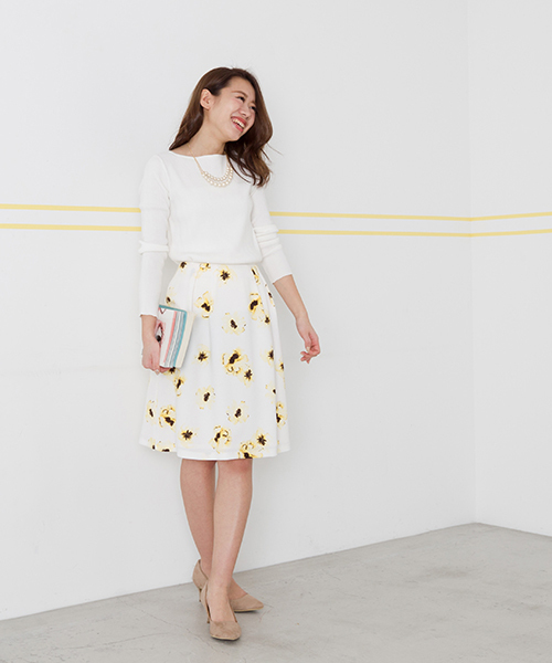 NATURAL BEAUTY BASIC(ナチュラルビューティーベーシック)の「コットンパールネックレス(ネックレス・レディース・ホワイト・フリ-)」の6枚目の写真