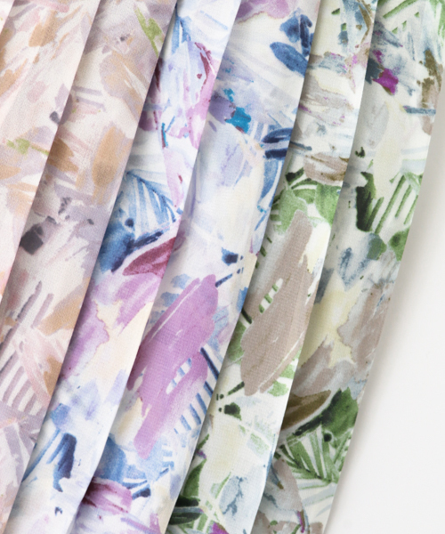 KBF（ケイビーエフ）の「KBF ファジーボタニカルプリーツスカート（スカート・レディース・グリーン/ピンクベージュ/パープル・ONE）」の11枚目の写真