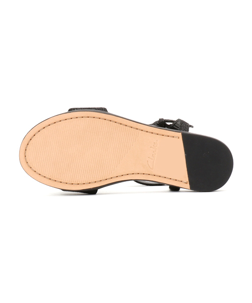 Clarks(クラークス)の「Agean Cool / エイジアンクール (ブラックインタレスト)(サンダル・レディース・ブラック・5/7/3.5/5.5/4.5/6/3/4/6.5)」の3枚目の写真